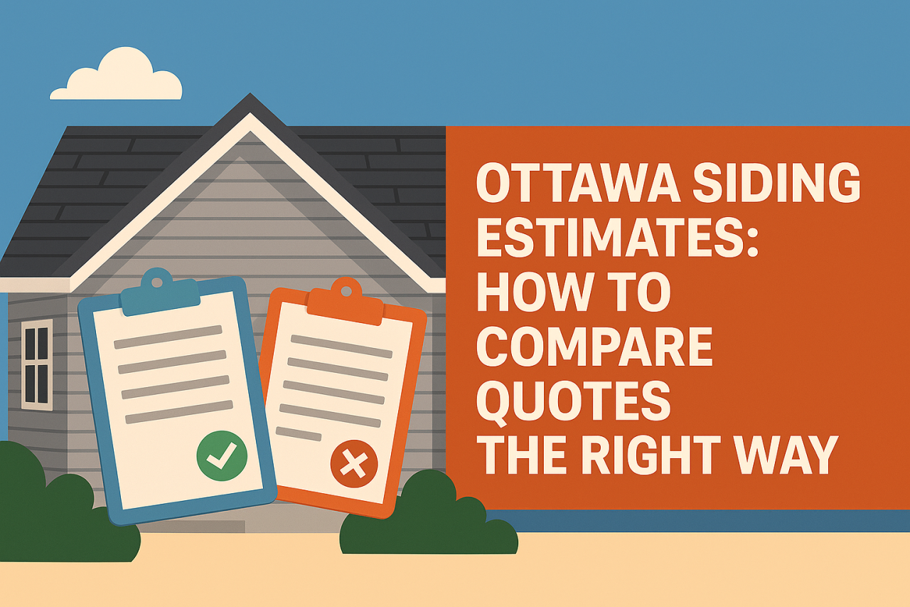 Ottawa Siding Estimates: How to Compare Quotes the Right Way (2025 Guide)
